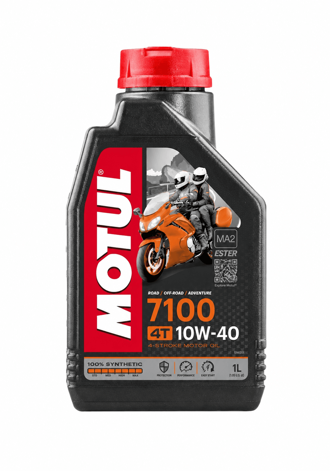 Motul 7100 10W-40 4T 4 Zamanlı Tam Sentetik Motosiklet Yağı 1 L