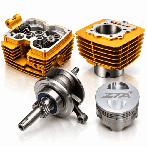 Çita 150 Normal Sıkıştırma Gold Üst Kapak / 65.5mm 69 Boy Silindir Piston ve 139 İnce Balta Krank